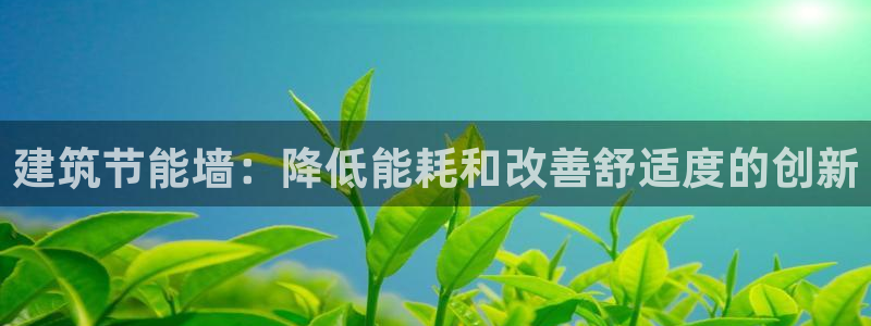 e尊官网：建筑节能墙：降低能耗和改善舒适度的创新
