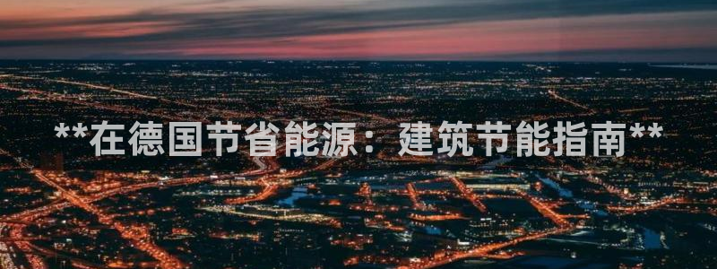 e尊国际平台：**在德国节省能源：建筑节能指南**