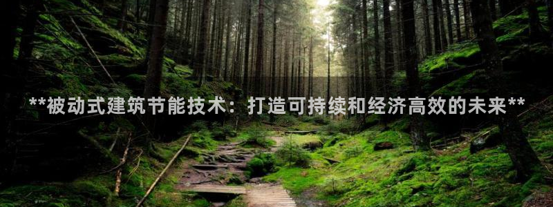 e尊国际客户端下载：**被动式建筑节能技术：打造可持续和经济高效的未来**