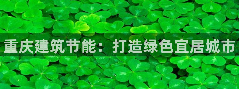 e尊国际app：重庆建筑节能：打造绿色宜居城市