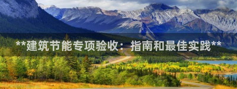 e尊国际官网：**建筑节能专项验收：指南和最佳实践**