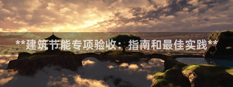 e尊国际平台：**建筑节能专项验收：指南和最佳实践**