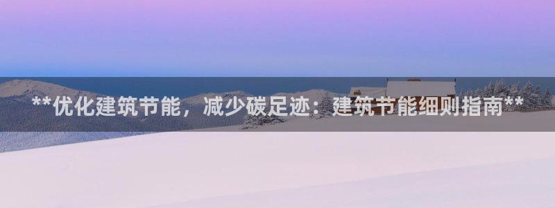 e尊国际-可可计划：**优化建筑节能，减少碳足迹：建筑节能细则指南**