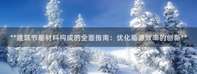 e尊国际可靠吗：**建筑节能材料构成的全面指南：优化能源效率的创新**