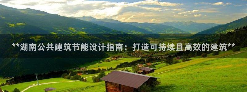 e尊国际客户端下载：**湖南公共建筑节能设计指南：打造可持续且高效的建筑**
