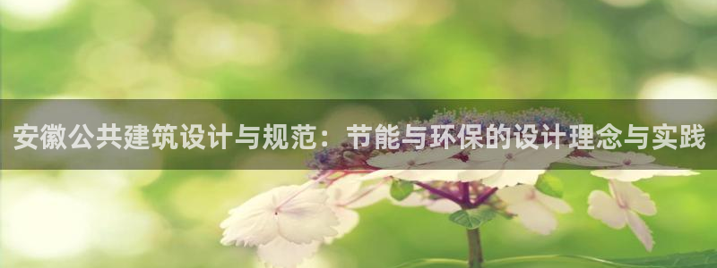 e尊国际客户端：安徽公共建筑设计与规范：节能与环保的设计理念与实践