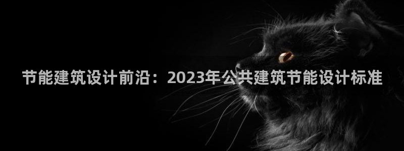 e尊平台：节能建筑设计前沿：2023年公共建筑节能设计标准