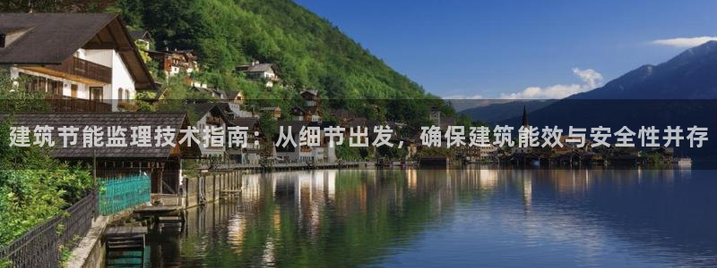 e尊官网：建筑节能监理技术指南：从细节出发，确保建筑能效与安全性并存