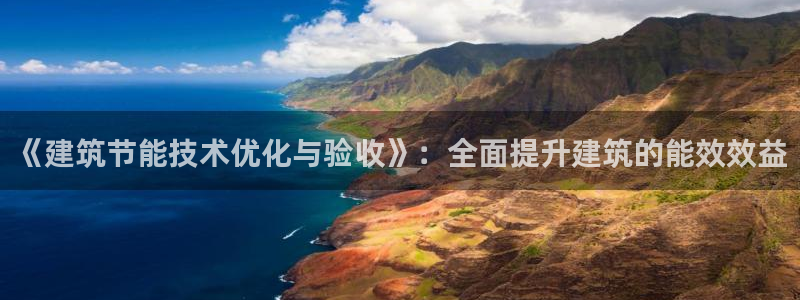 e尊国际官网·网址：《建筑节能技术优化与验收》：全面提升建筑的能效效益