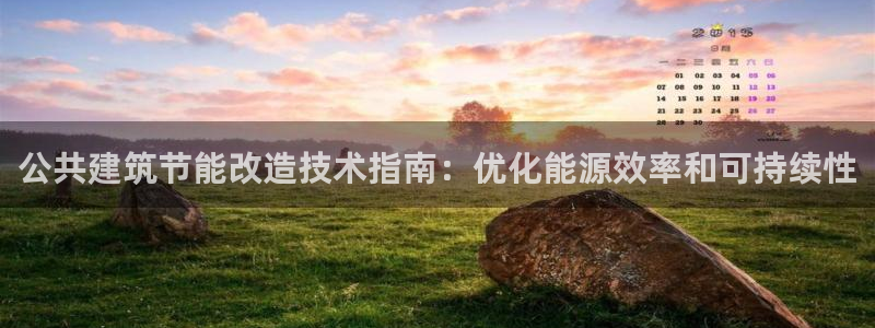 e尊电竞：公共建筑节能改造技术指南：优化能源效率和可持续性